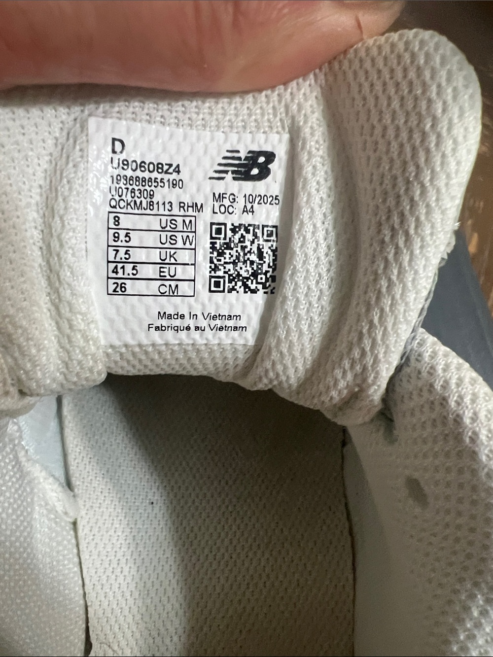 New Balance Women's Mint Green and Gray Sneakers - Picture 4 of 4